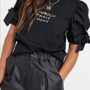River Island Paris Slogan T-shirt